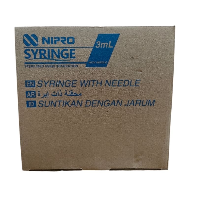 nipro 3cc  per 10 pcs