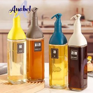 Banyak Dipakai Botol Minyak Kaca Anti Tumpah Estetik Korean Style Wadah Saos Vinegar Kecap