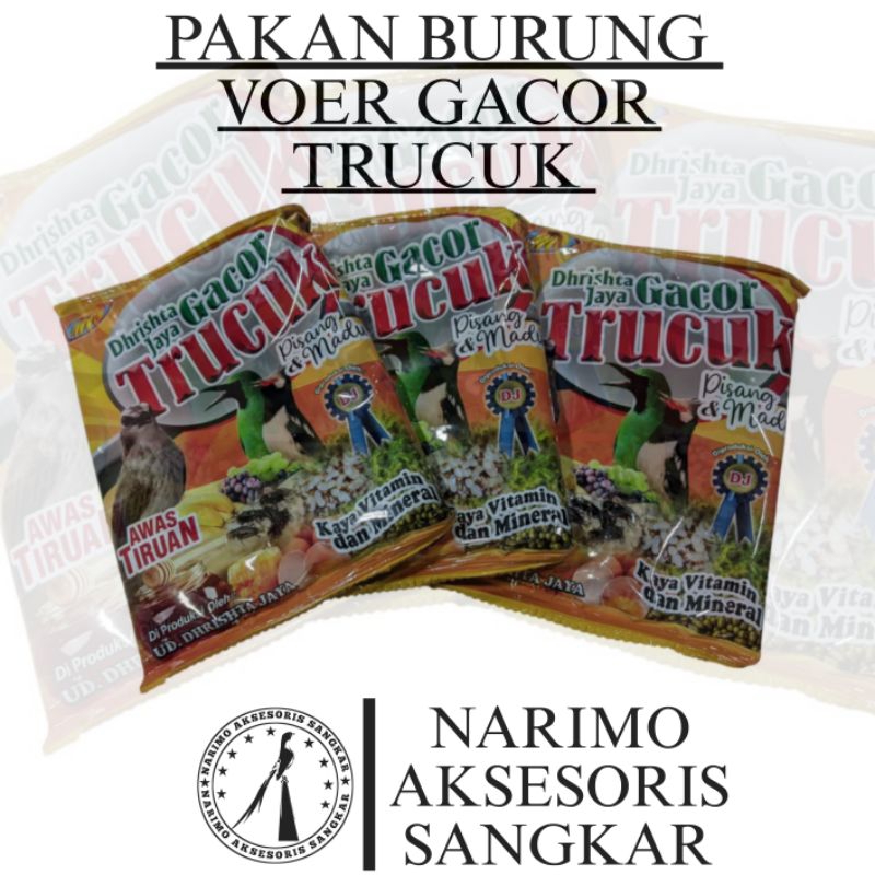 Voer gacor trucuk pisang madu POR burung makan burung penggacor burung asli
