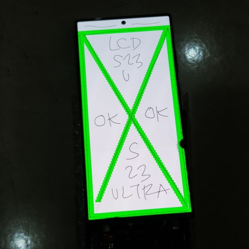 LCD SAMSUNG GALAXY S23 ULTRA ORIGINAL FULSET FRAME MINUS FUNGSI NORMAL
