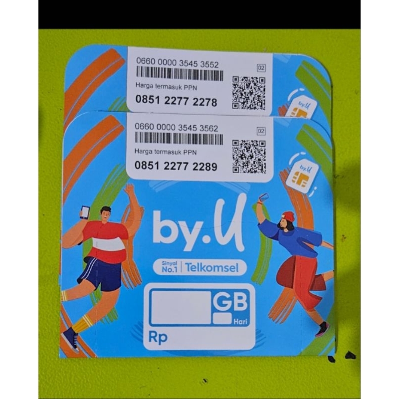 Nomor cantik BY U  BYU NOCAN by u