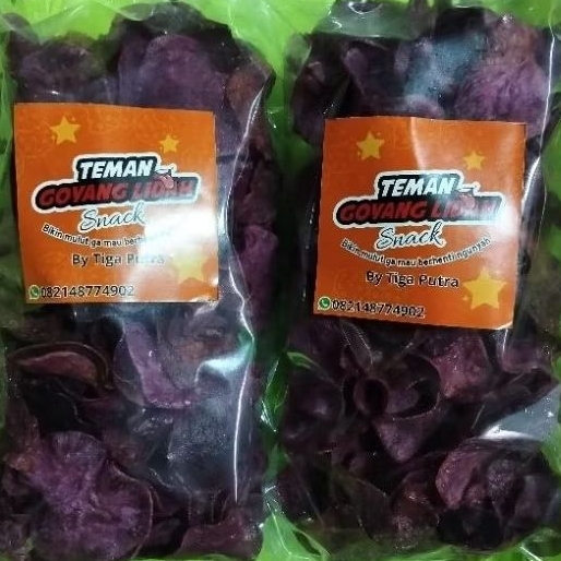 

Camilan goyang lidah Keripik manis ubi ungu 500 g