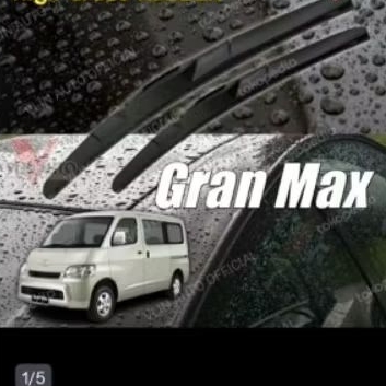 Sepasang Wiper Daihatsu Grand Max Karet kaca Silicon Hybrid