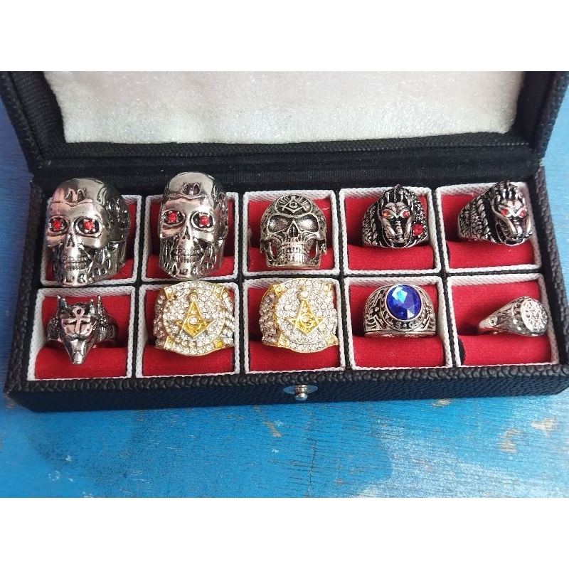 cincin/ring skull punk keren