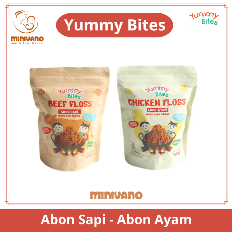 

Yummy Bites Mpasi Anak - Abon Ayam Sapi - Beef Floss - Chicken Floss - 100gr