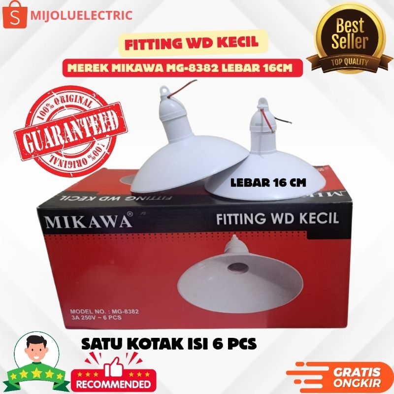 FITTING KAP LAMPU GANTUNG OUTDOOR E27 / FITTING WD KECIL E27 MIKAWA