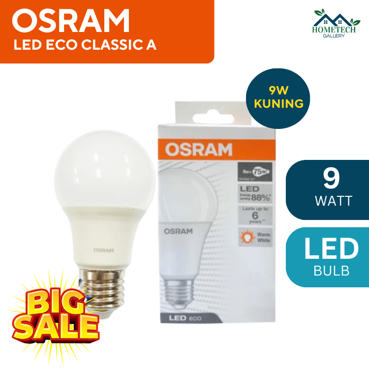 [DISKON CUCI GUDANG] Osram Lampu LED 9 Watt Kuning – Bohlam LED 9 Watt
