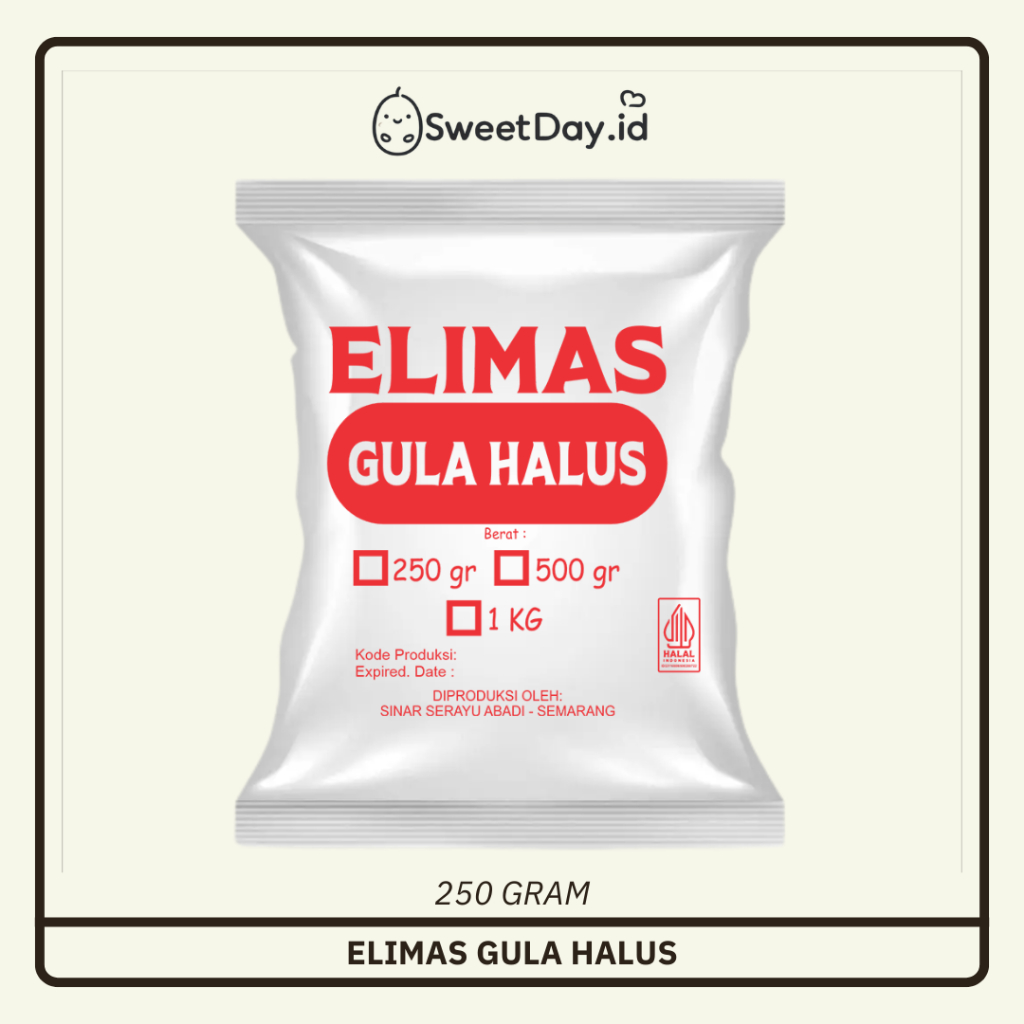 

250 Gr Gula Halus Elimas
