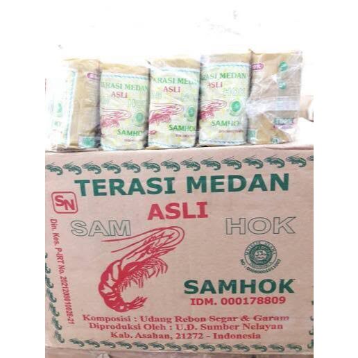 

Terasi Udang Asli Medan Samhok 1 Dus Karton Isi 80 Pcs @ 140 Gr Bulat