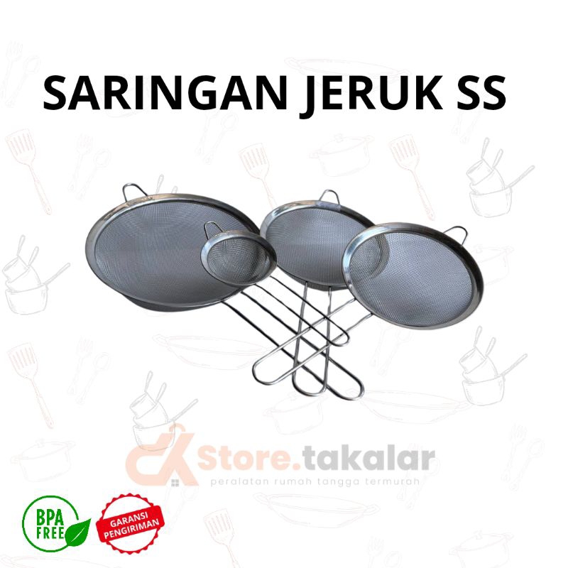 Saringan jeruk / saringan santan / saringan teh stainless