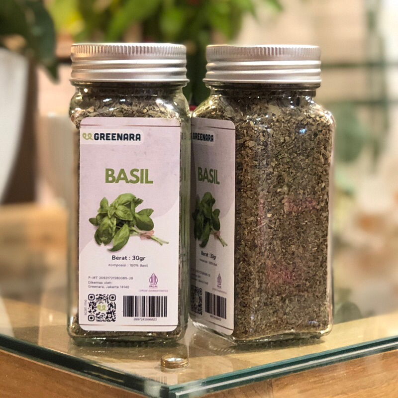 

Greenara - Dried Basil Leaves 30gr / Daun Basil Kering
