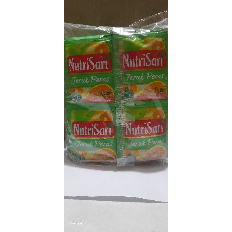 

Nutrisari sachet renceng termurah rasa jeruk peras dll..