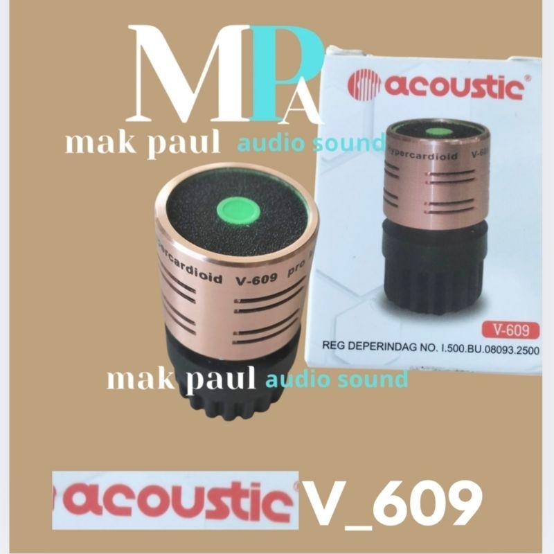 spul mic microphone kabel / wireless ACOUSTIC V-609 sensitif