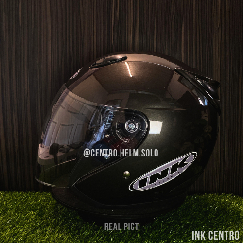 Helm Ink Centro Half Face Original SKS Singel Kaca Helm Motor Helm SNI Murah Helm Pria Wanita Dewasa