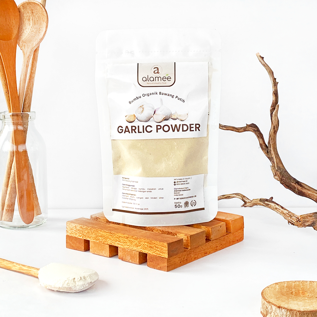 

ALAMEE Bubuk Bawang Putih Ground Garlic Powder Bumbu Dapur Organik Instan Asli Tanpa Campuran 50gr