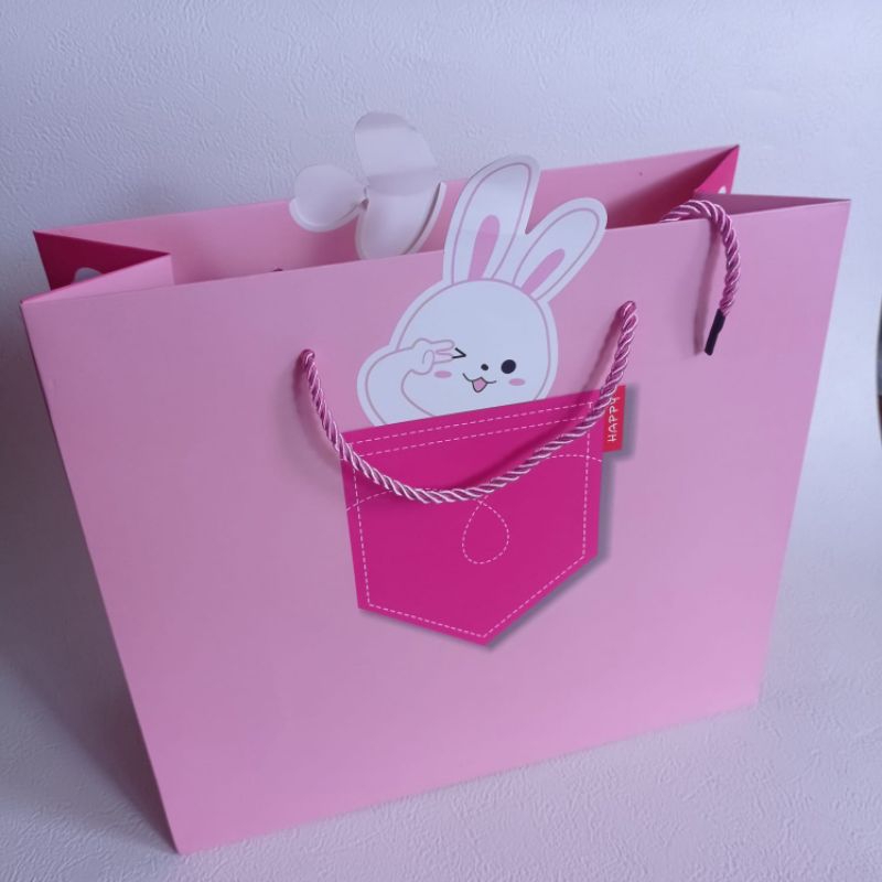 

paperbag import | paper bag premium | motif kelinci 3 | paperbag jogja
