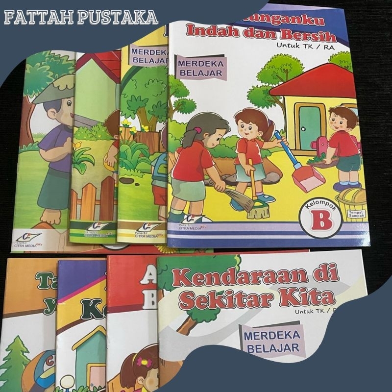 Buku untuk anak TK B/Buku Mewarnai dan membaca
