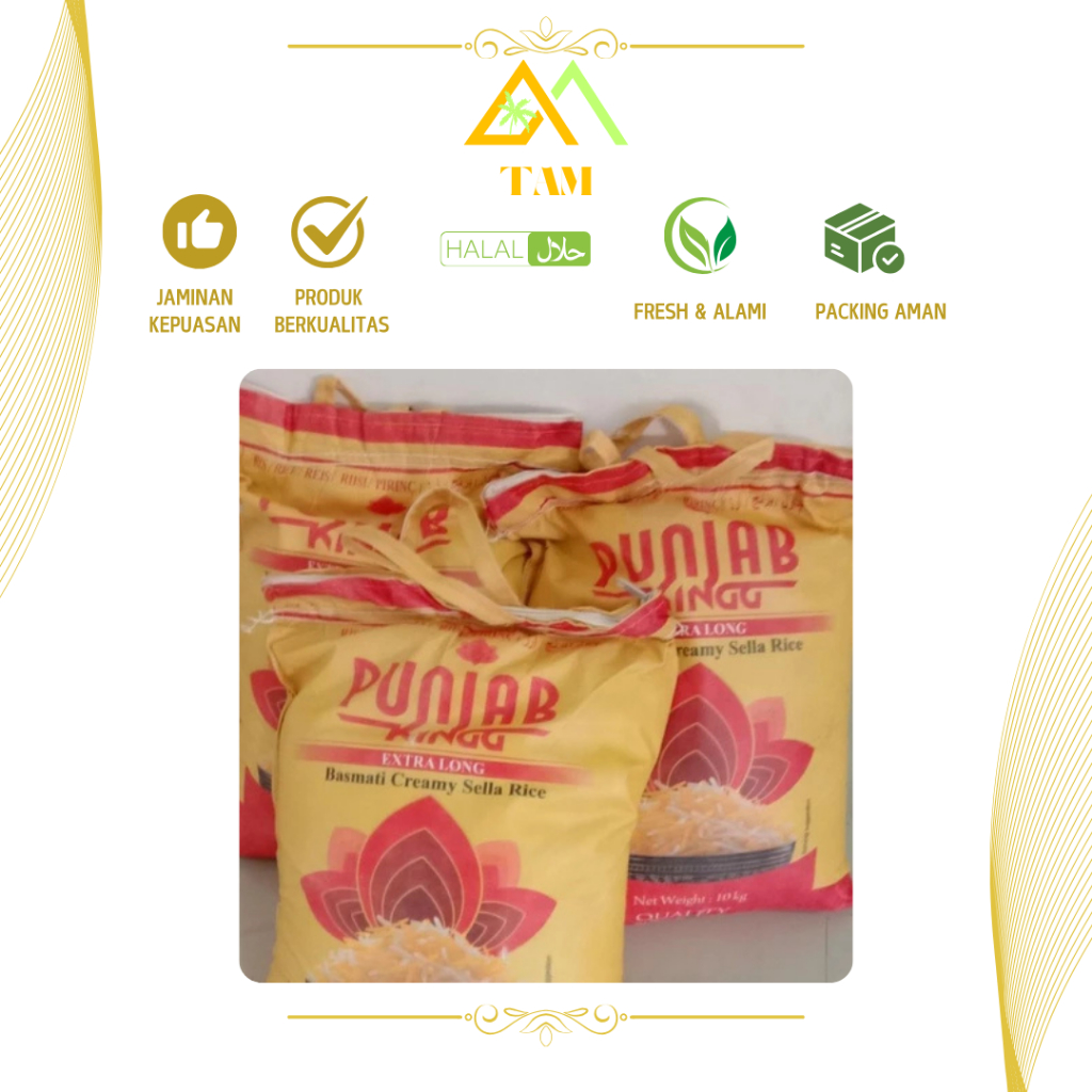 

Beras Basmati premium PUNJAB KING original kemasan 5kg