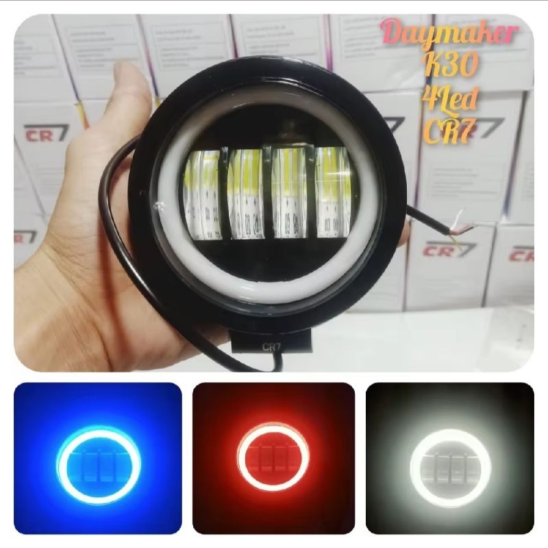 Lampu Tembak Lampu Daymaker K30 k40 Kotak 4 Mata 40watt Day Maker Mini Kotak Led Cree 4mata Cwl