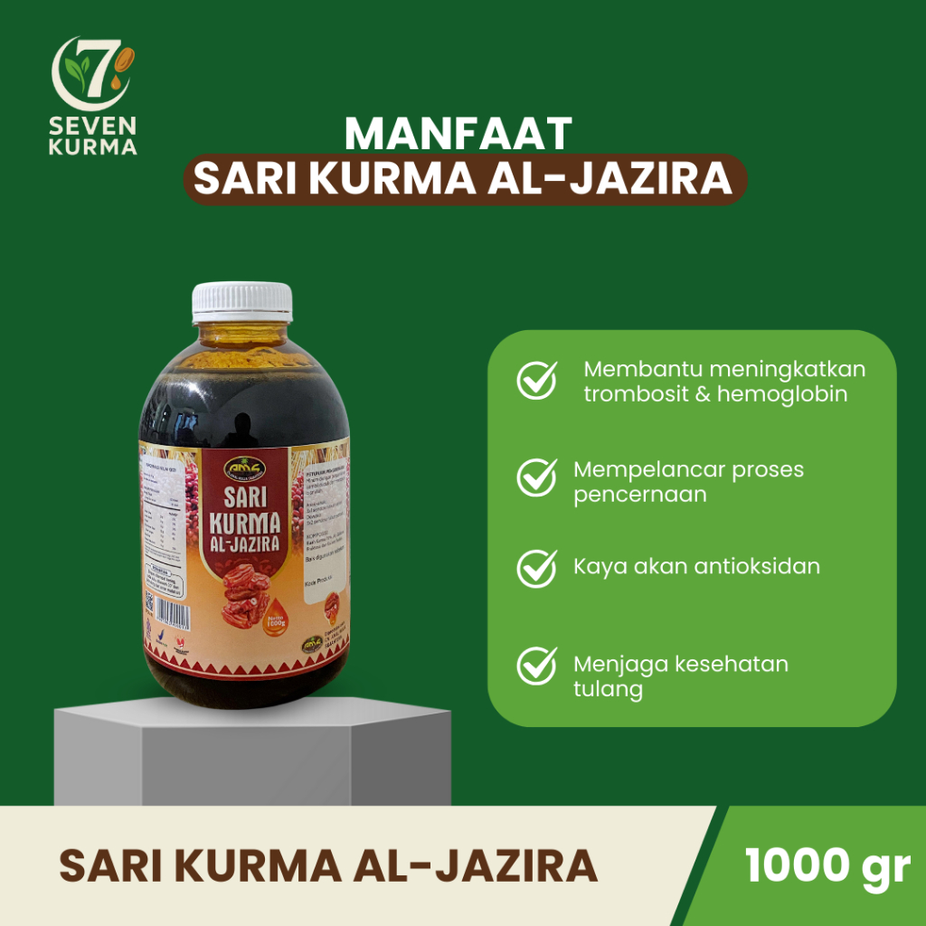 Sari Kurma Al Jazira 1kg Madu Aljazira Minuman Sari kurma BPOM RB7