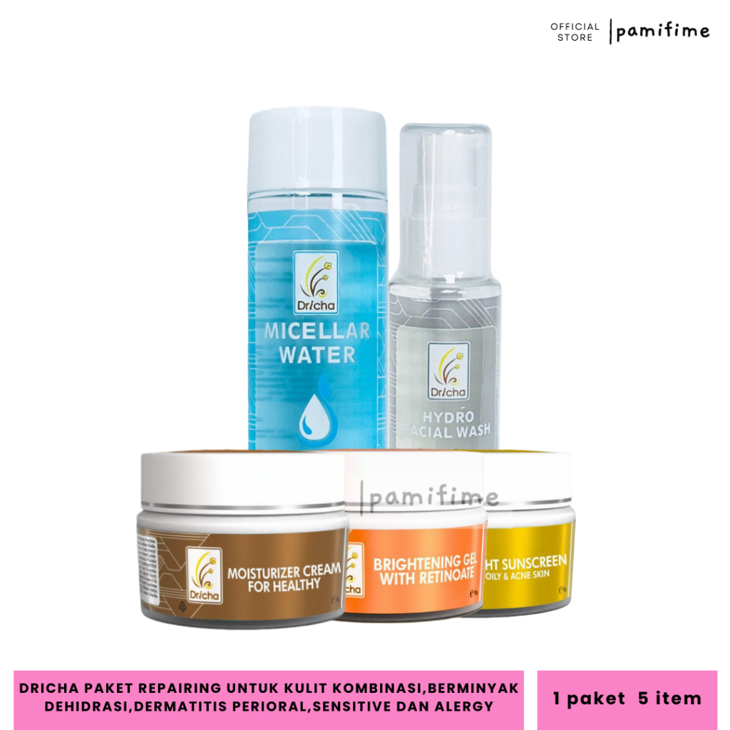 Dricha bundling Repairing (untuk kulit dermatitis perioral/habis lepas cream racikan)