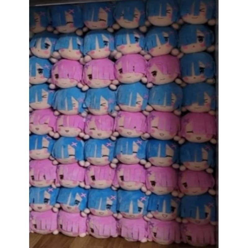 Re:Zero Rem & Ram Nesoberi Special Plush Doll SEGA