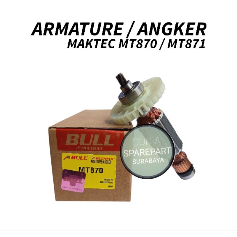 BULL Armature Mesin Bor Rotary Hammer 3 Mode Maktec MT870 / MT871 / Angker Dinamo Maktec MT 870 / 87