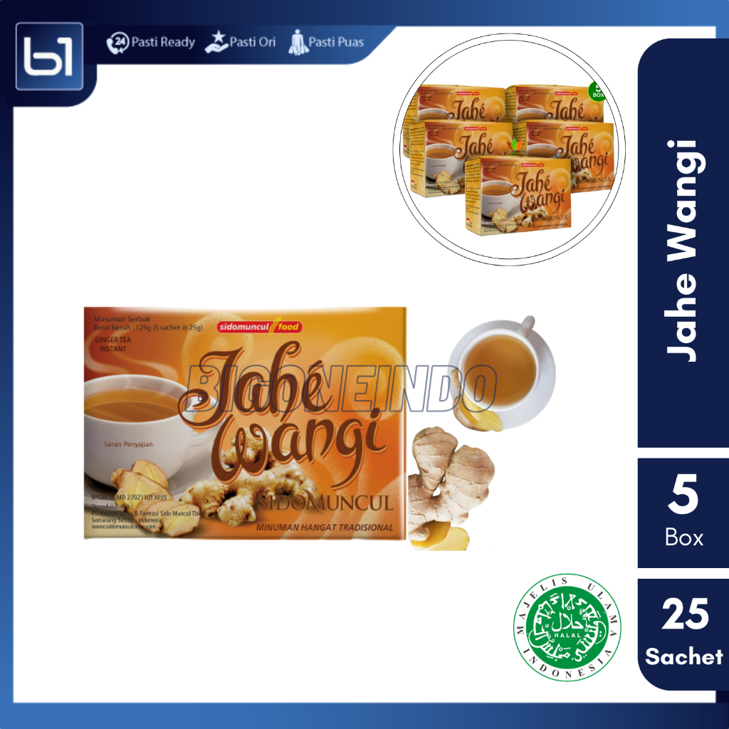 

Sido Muncul Jahe Wangi Paket Bundle MInuman Jahe 5 Box