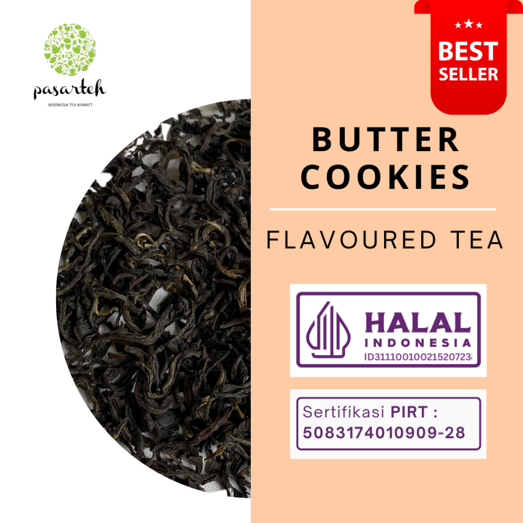 

[ pasarteh ] Butter Cookies Tea Leaves | Buttercookies tea | Teh Cookies | Teh Hitam