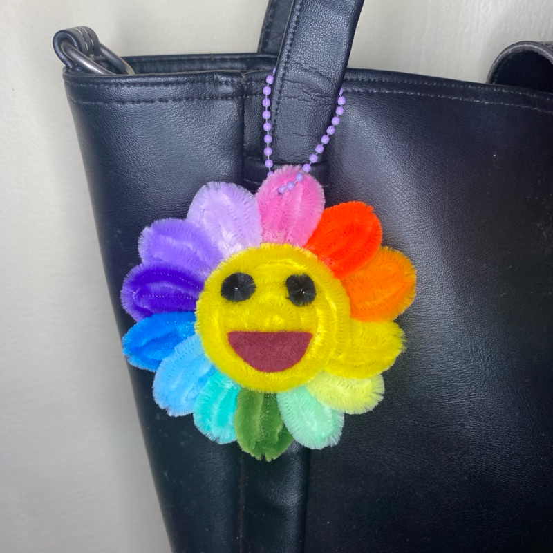 Rainbow Sunflower JHOPE Gantungan Kunci/Bag Charm