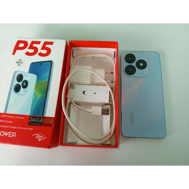 Itel P55 Second Bekas 8+16GB/128GB Biru