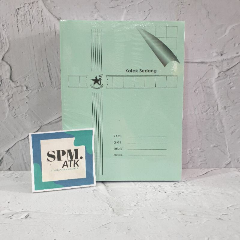 

Buku Tulis Kotak Besar/Kotak Sedang/Garis Lima Bintang Obor Kartonan