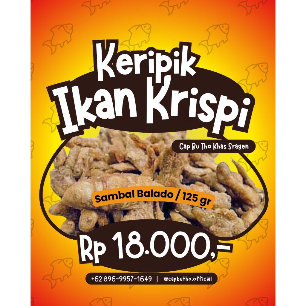 

Keripik Ikan Sambal Balado 125 Gr