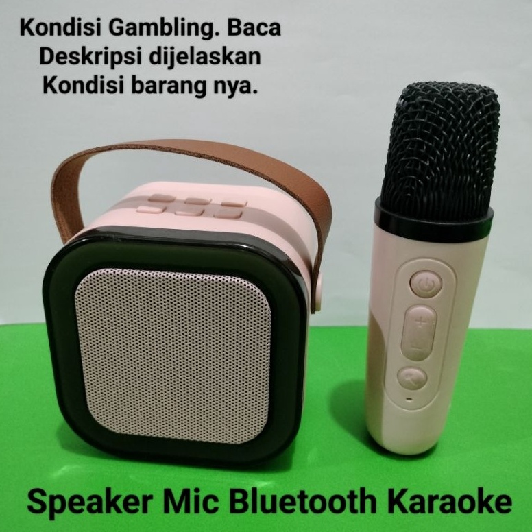 55MURAH MERIAH BACA DESKRIPSI Rusak Gambling Returan Pecah Batre Off Mic Karaoke Bluetooth 1mic Spea