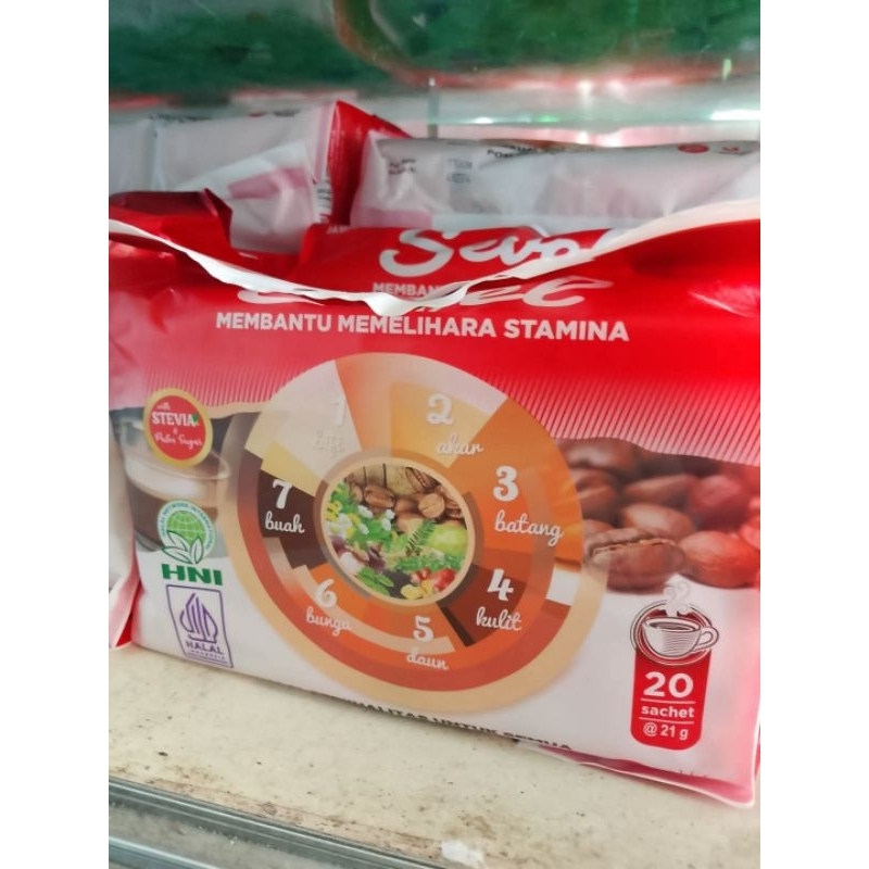 

Kopi Sevel ( 7 Elemen ) HNI-HPAI Isinya : 20 sachet 1 Pack Harga : Rp 115.000 Original