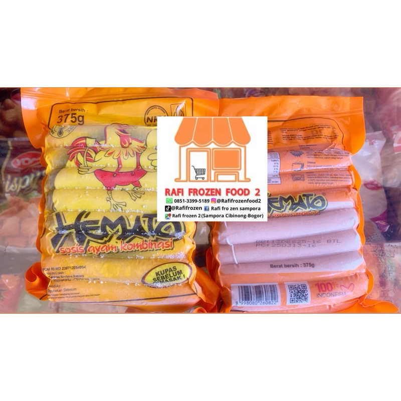 

hemato sosis ayam 375gr isi 15pcs