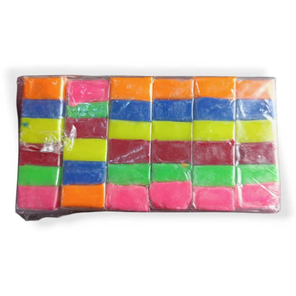 Lilin Mainan Anak Edukasi  Warna Warni Kecil Plastisin 1 Lusin