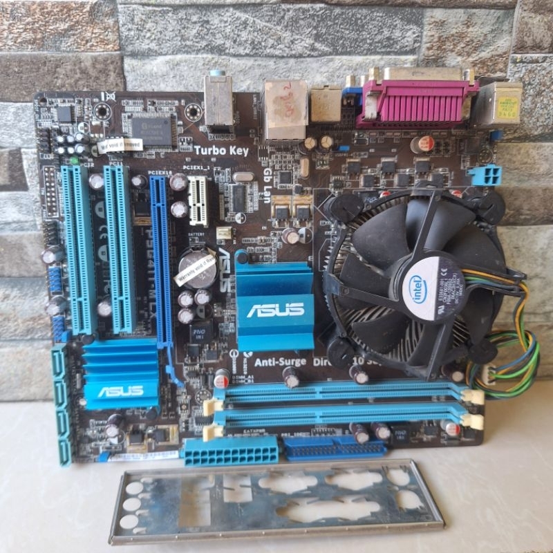 motherboard core2duo G41 ddr3 lga 775 + processor&fan intel