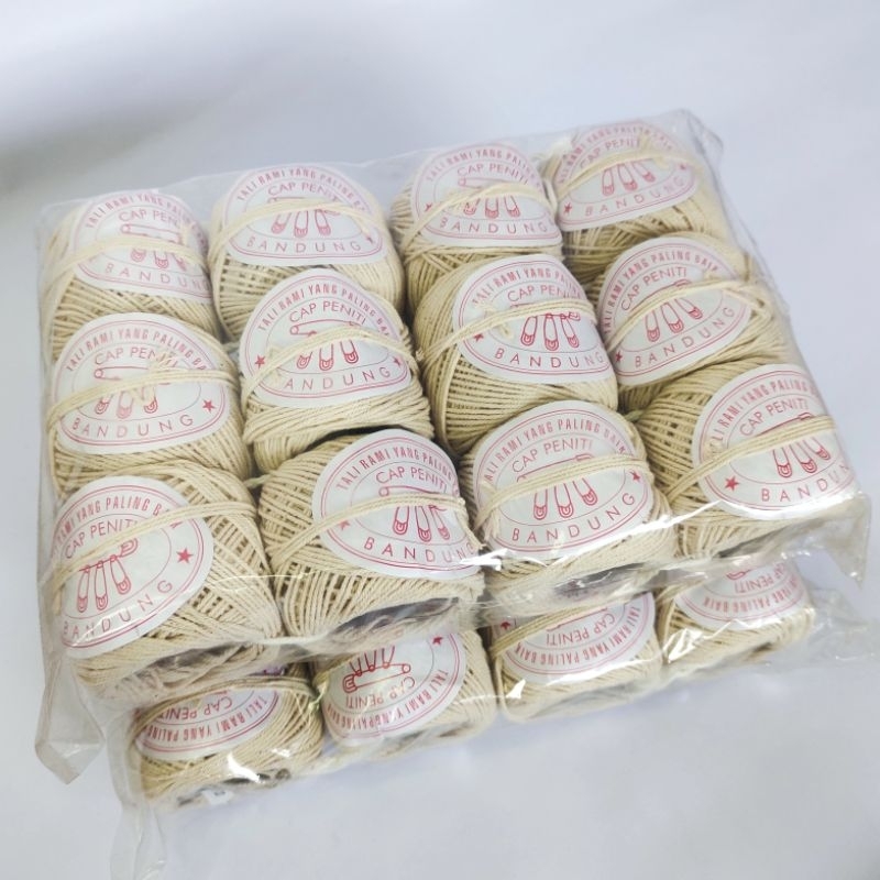 

BENANG KASUR KECIL ISI 12 PCS CAP PENITI ( BENANG RAMI / TALI RAMI )