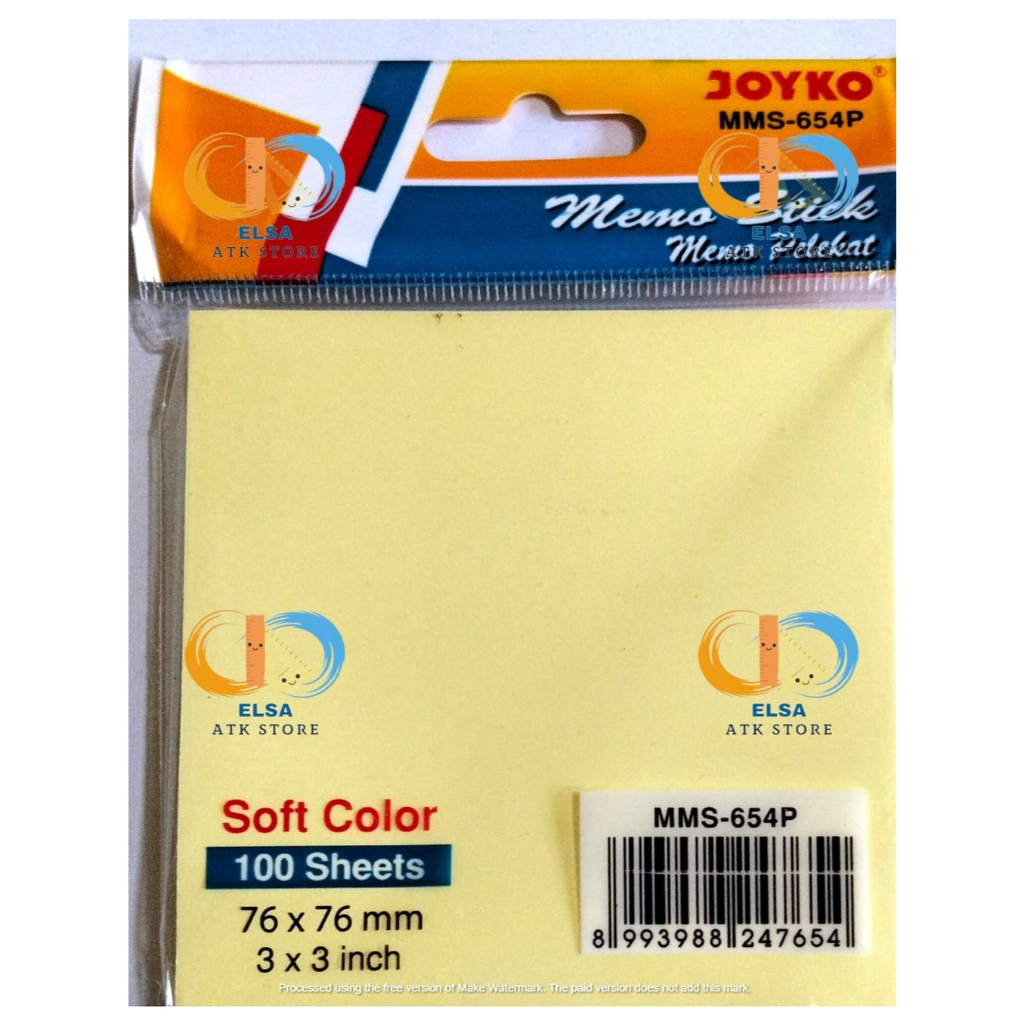 

Memo Stick / Sticky Note Joyko MMS 654p 3in x 3in