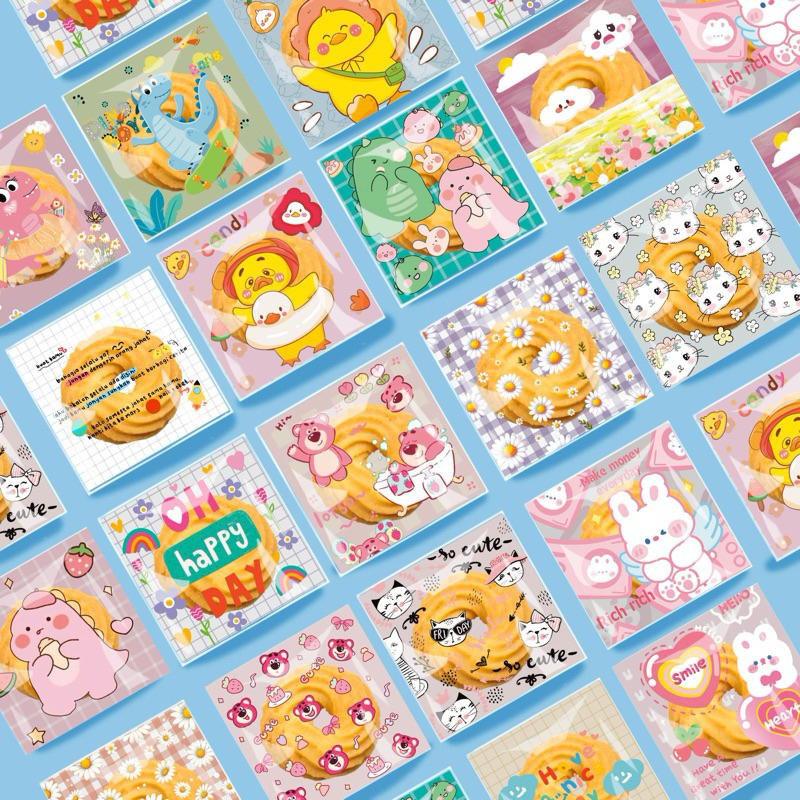 

DELUNASHOP 100PCS PLASTIK COOKIES KUROMI MELODY CINNAMONROLL / PLASTIK KEMASAN KUE KERING LUCU TERBARU