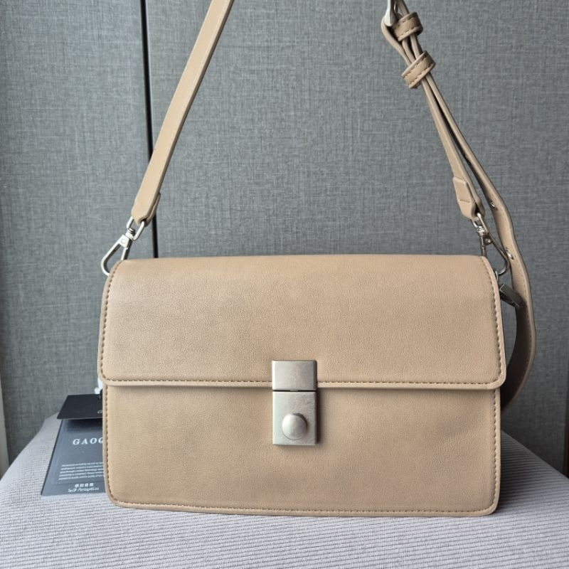 NEW Tas Selempang/Bahu Wanita merk Gaoqi warna Apricot