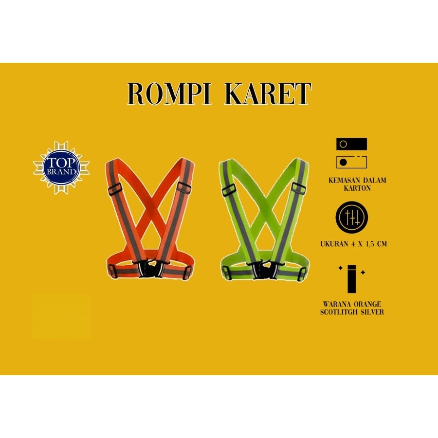 Rompi karet safety/rompi karet proyek