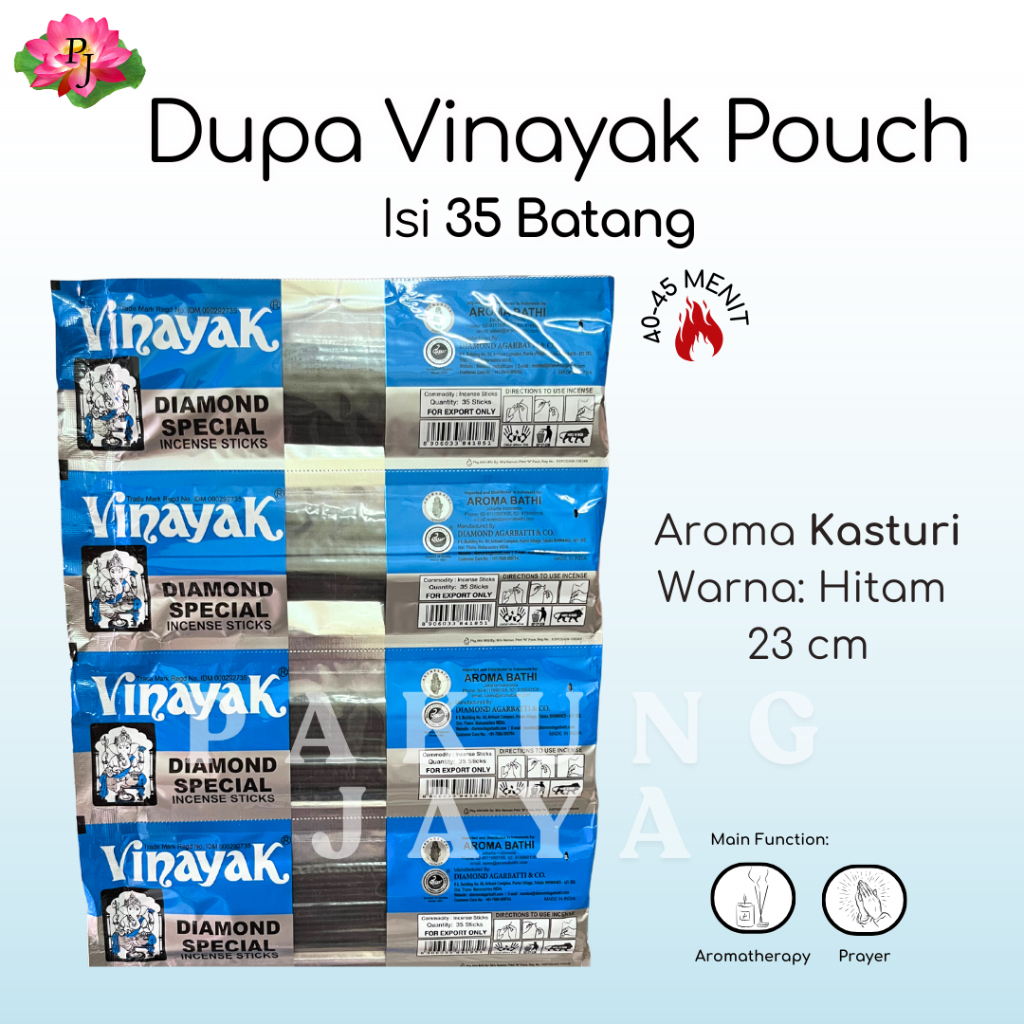 Dupa Hio Vinayak Pouch isi 35 Batang