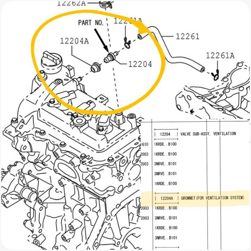 Joeley_Id Pcv Valve Aisan Original Brio - Jazz - City Universal Jdm Ignis - Carry - Apv Mesin