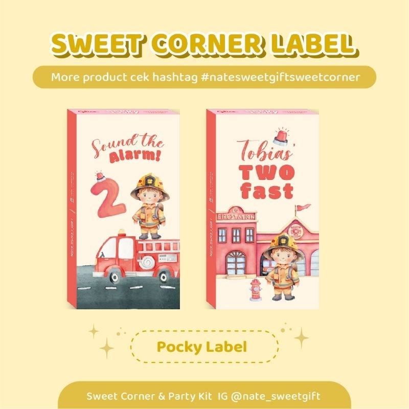 

FIRE FIGHTER Sweet Corner & Hang Tag Tebal TIDAK LETOY