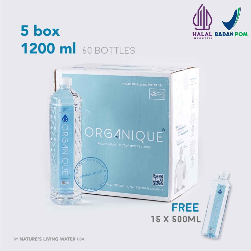 

PROMO 5 BOX! Organique Water 1200 ml