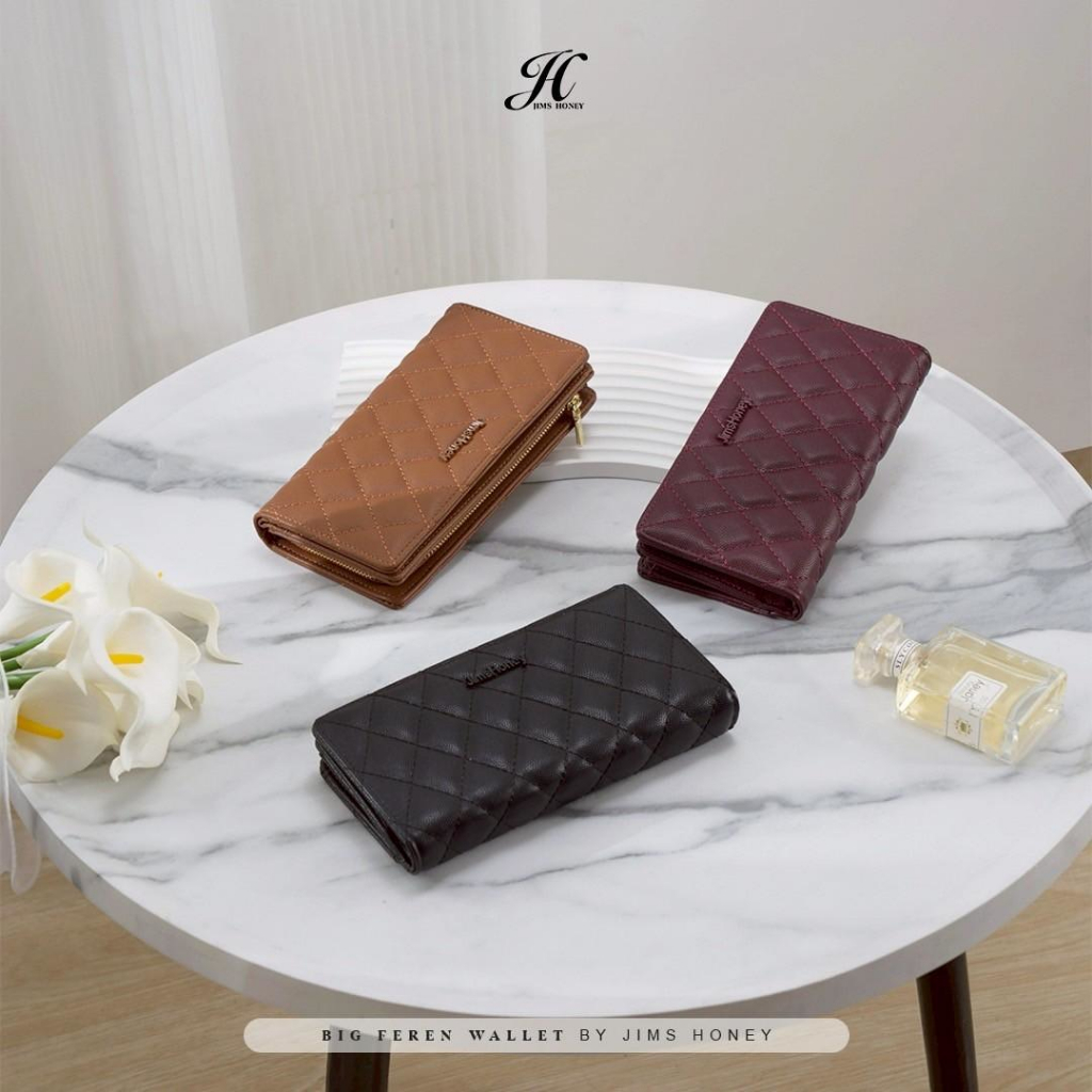 JIMS HONEY FOREVER BIG FEREN WALLET Dompet Lipat Panjang Wanita Cewek Fashion Jimshoney Casual Terbaru