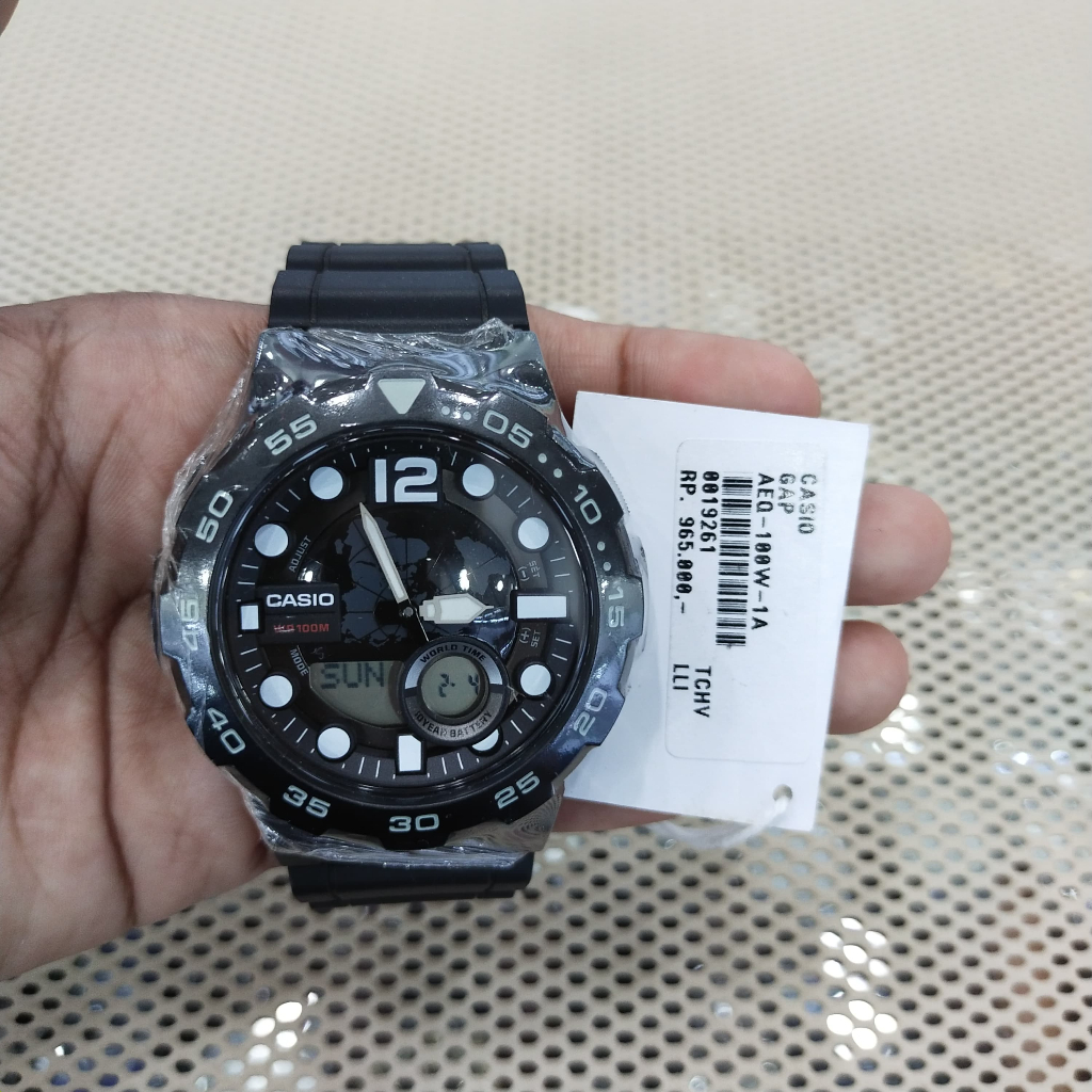 Casio AEQ-100 Jam Tangan Original Pria