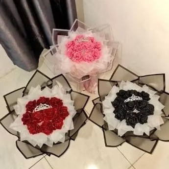 buket bunga satin 1 tangkai